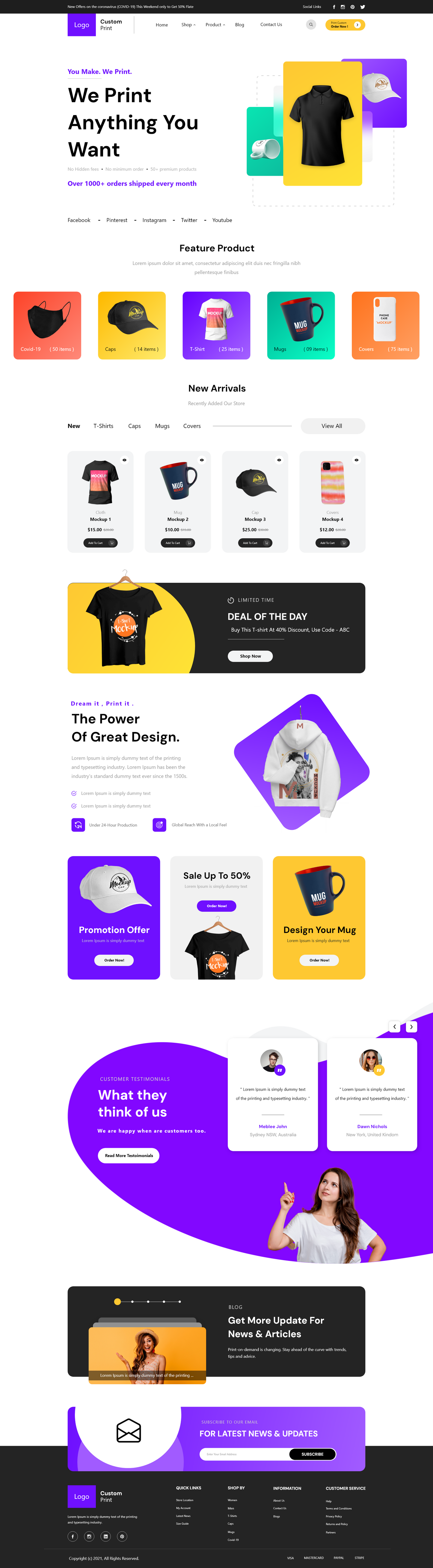 tshirt ecommerce wordpress theme