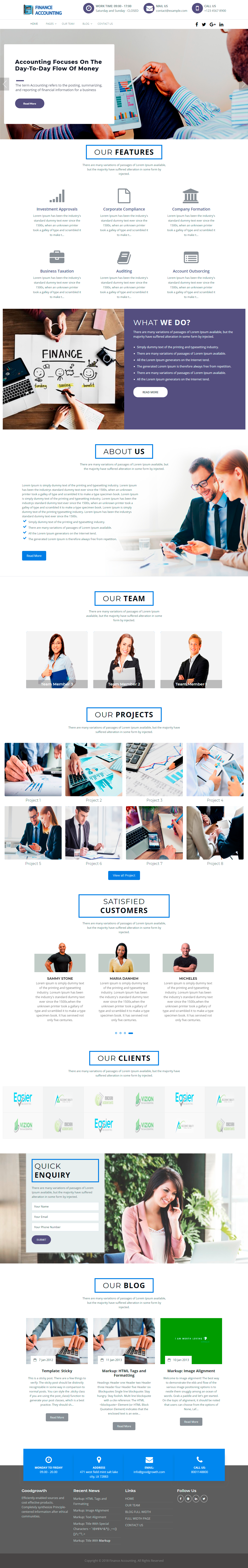 Accounting Finance WordPress theme