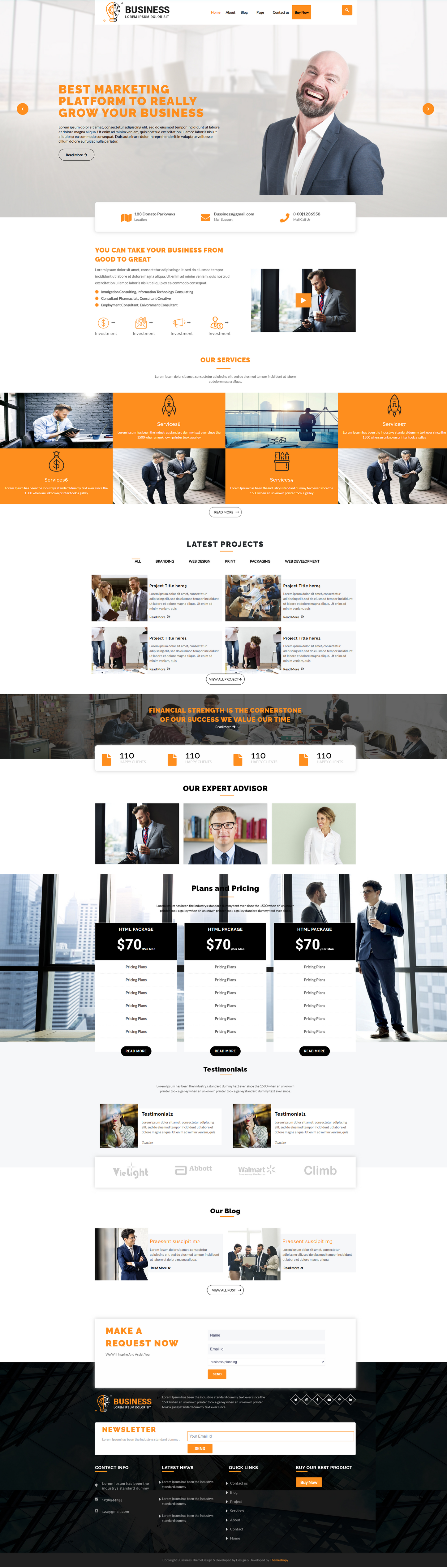 Business Startup WordPress Theme