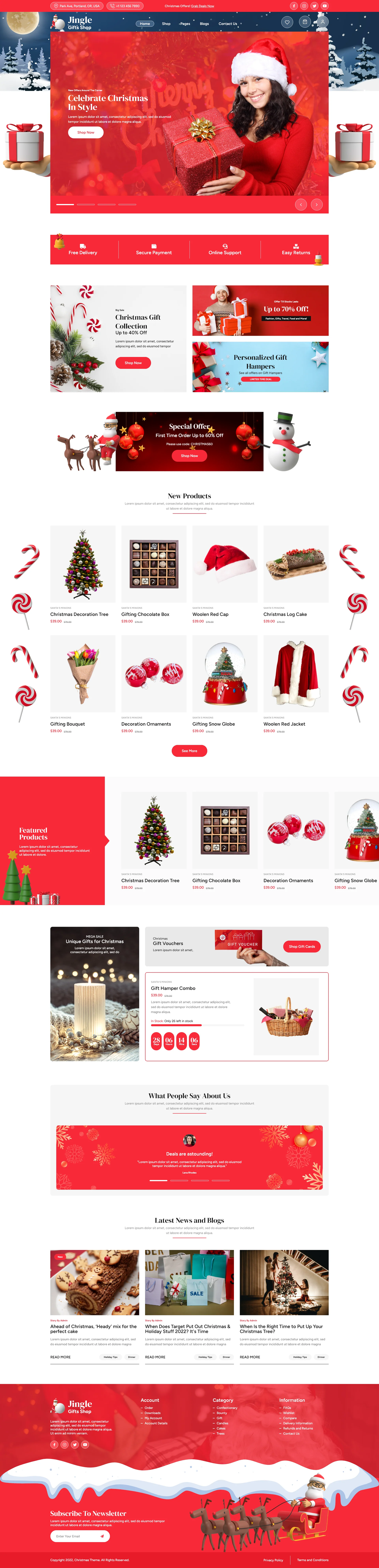 Christmas Holiday WordPress Theme