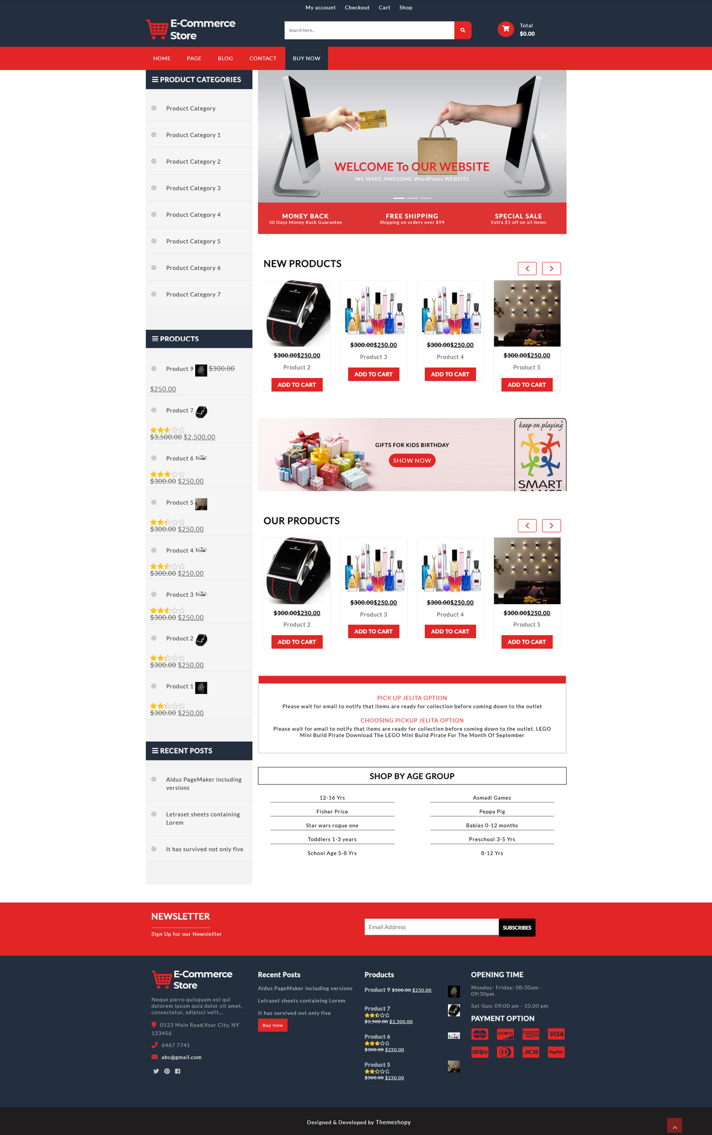 E-commerce Store WordPress Theme