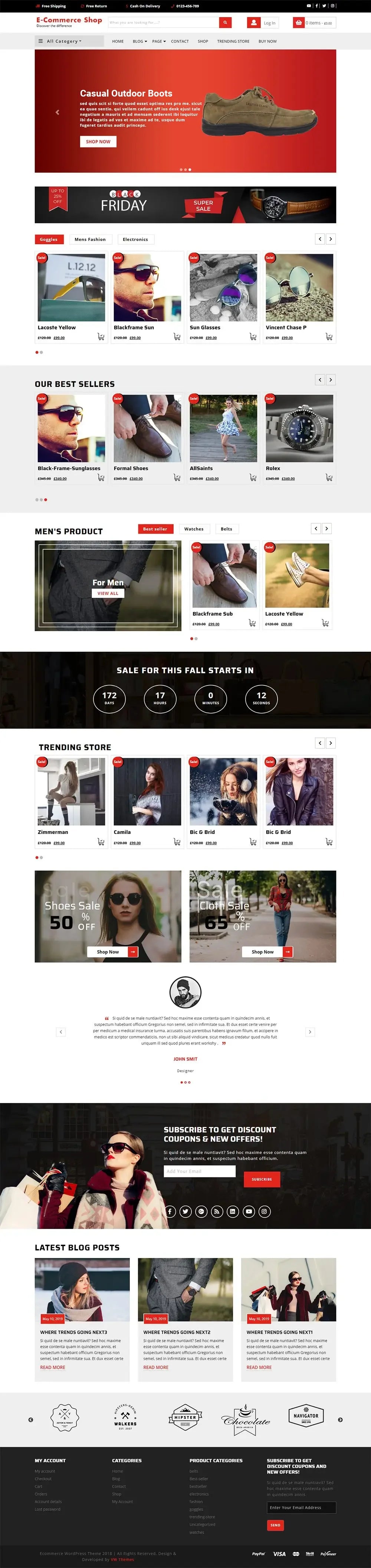 ecommerce wordpress theme