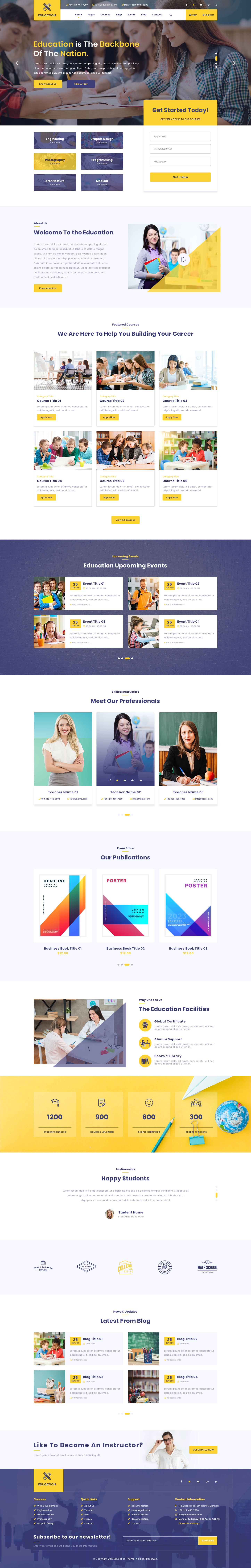 Education Institute WordPress theme