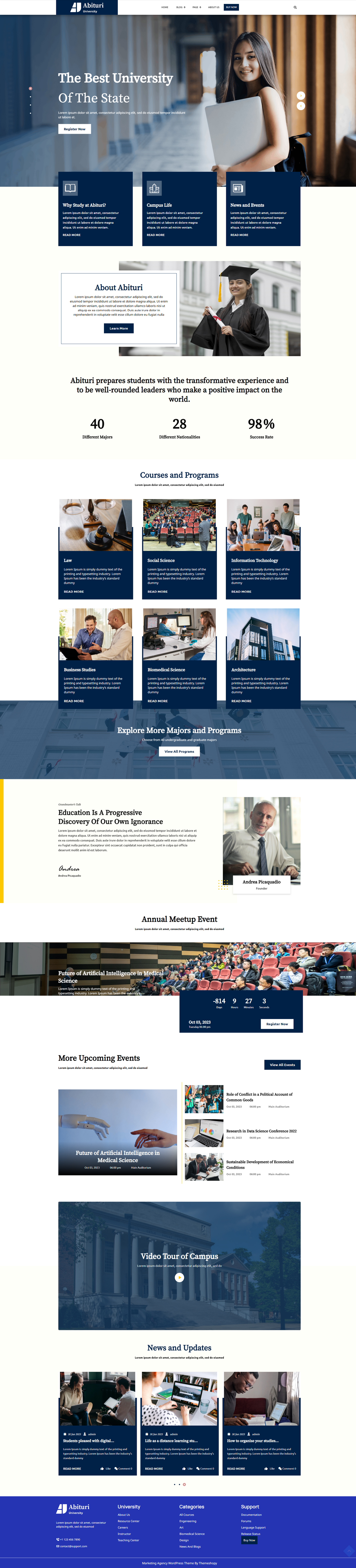 Education Training WordPress theme