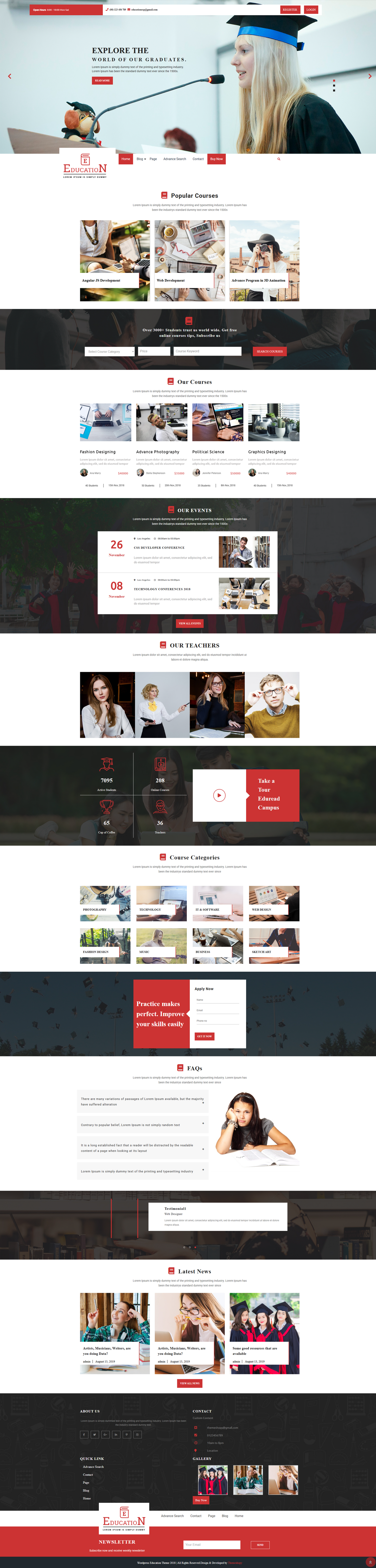 Online Education WordPress Theme