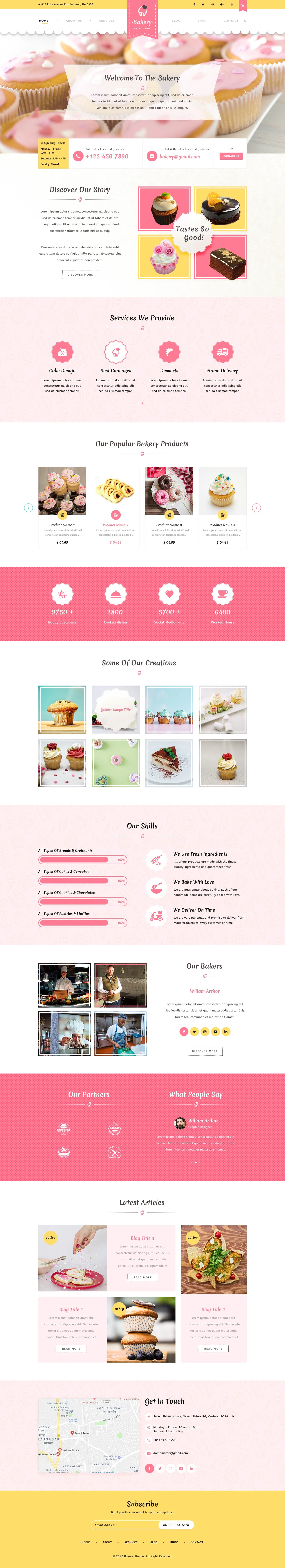 Bakery WordPress Theme