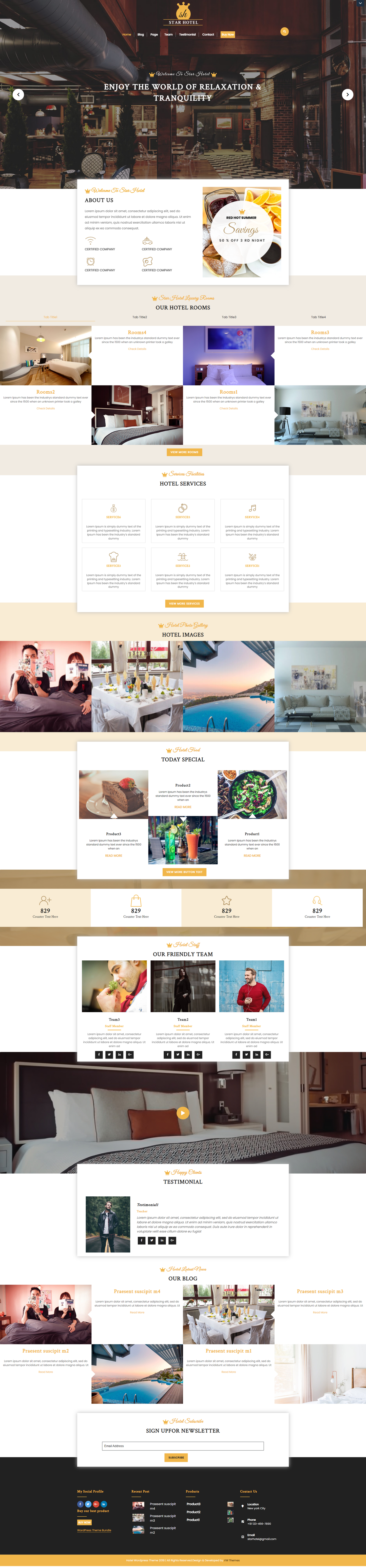 Hotel WordPress Theme