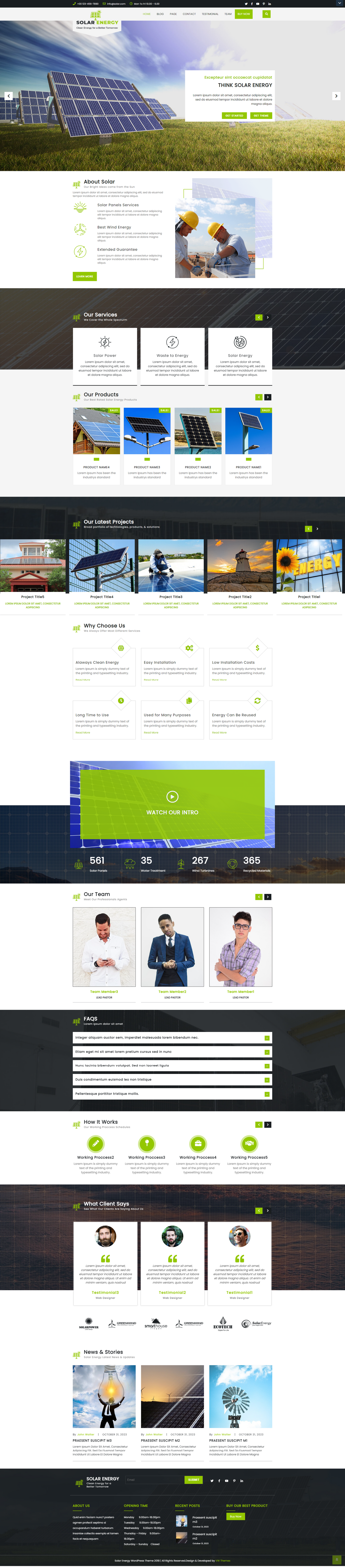 Solar Energy WordPress Theme