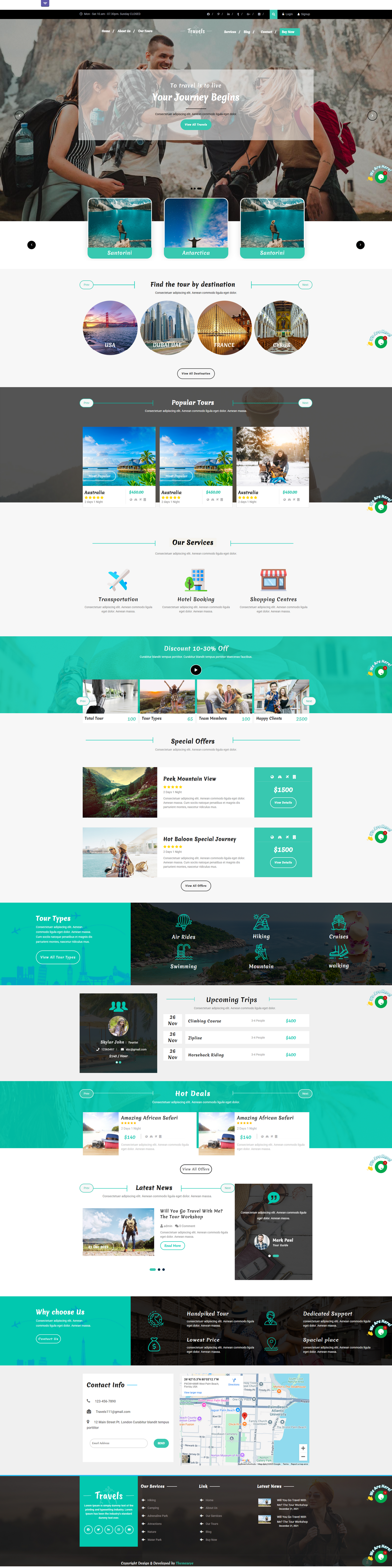 Tour Travel WordPress theme