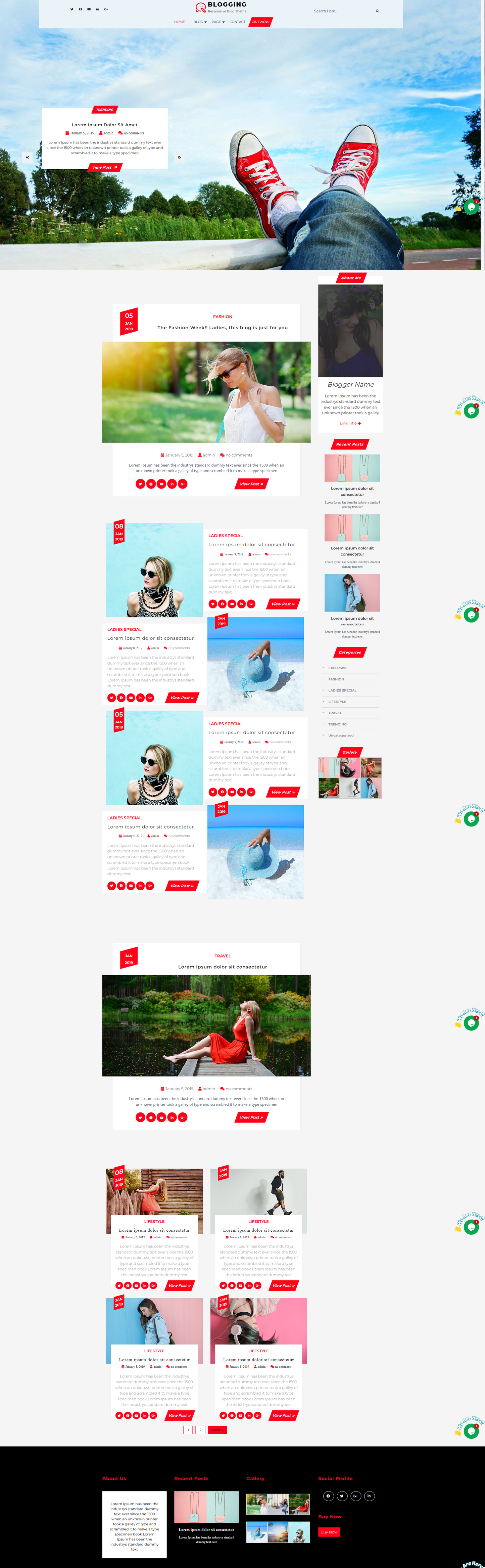 WordPress themes for blog