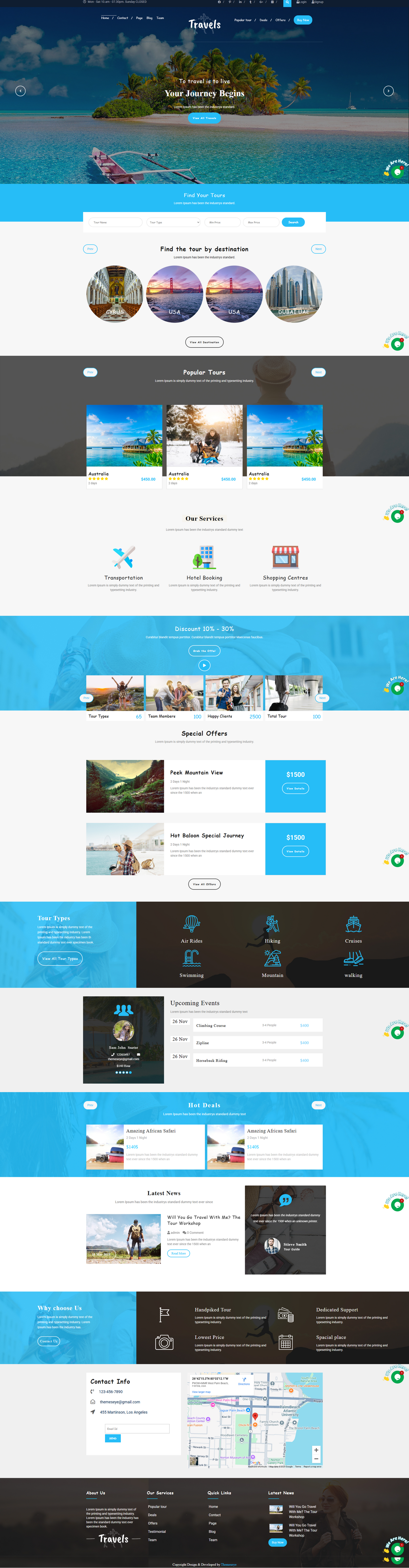 WordPress travel theme