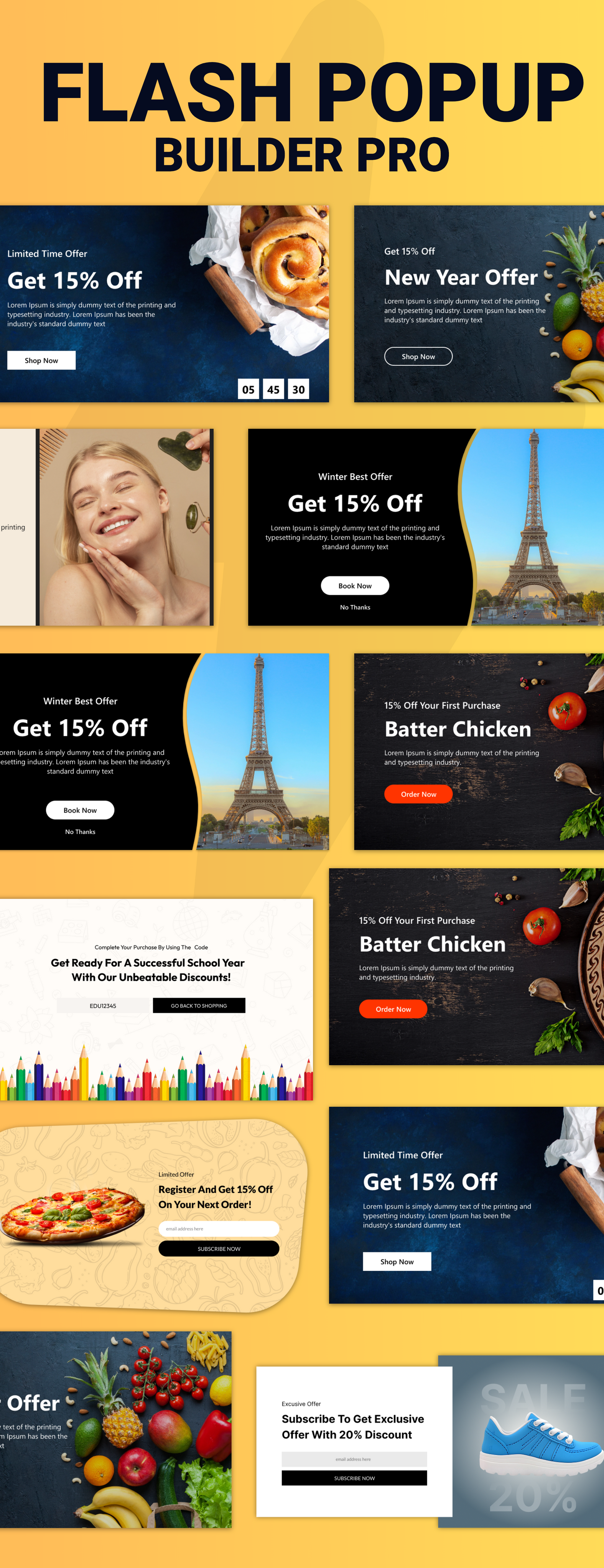 Flash Popup Builder Pro