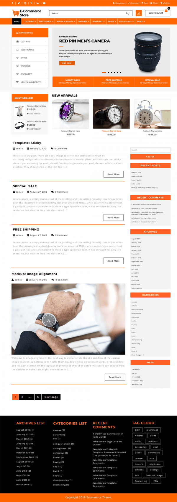 Advance Ecommerce Store 