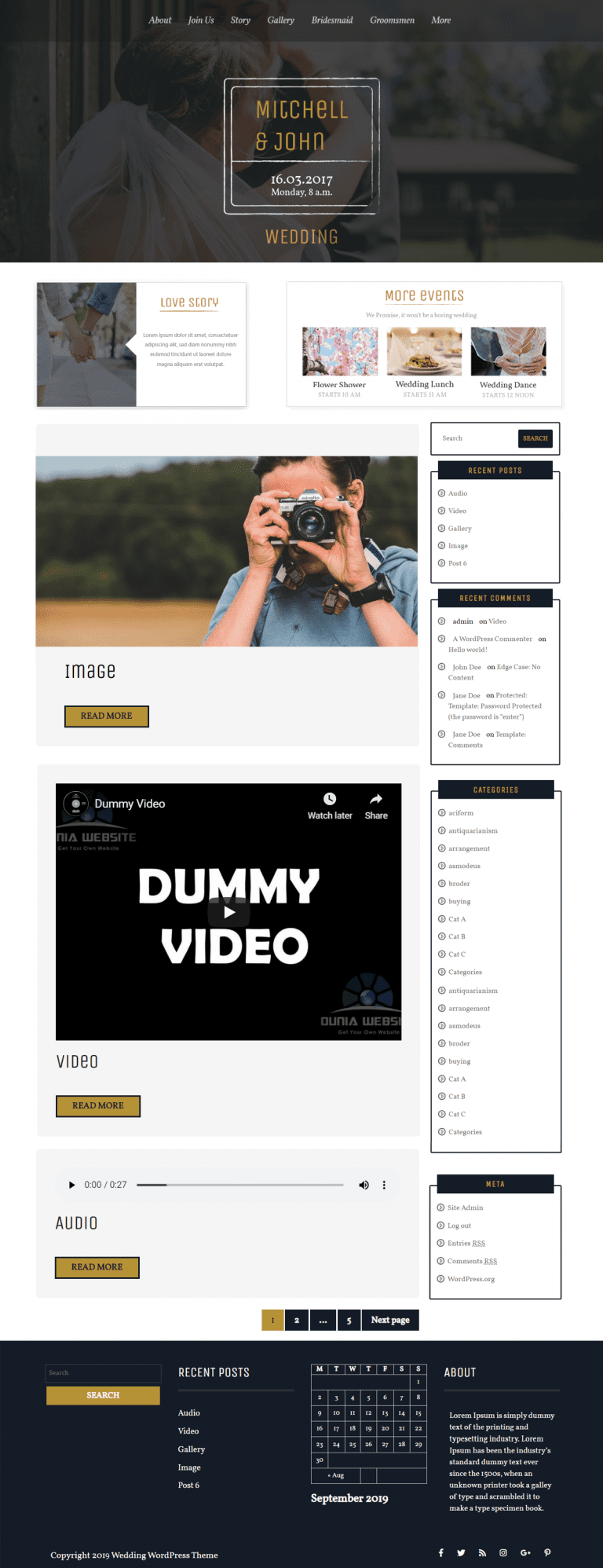 BB Wedding Bliss Theme