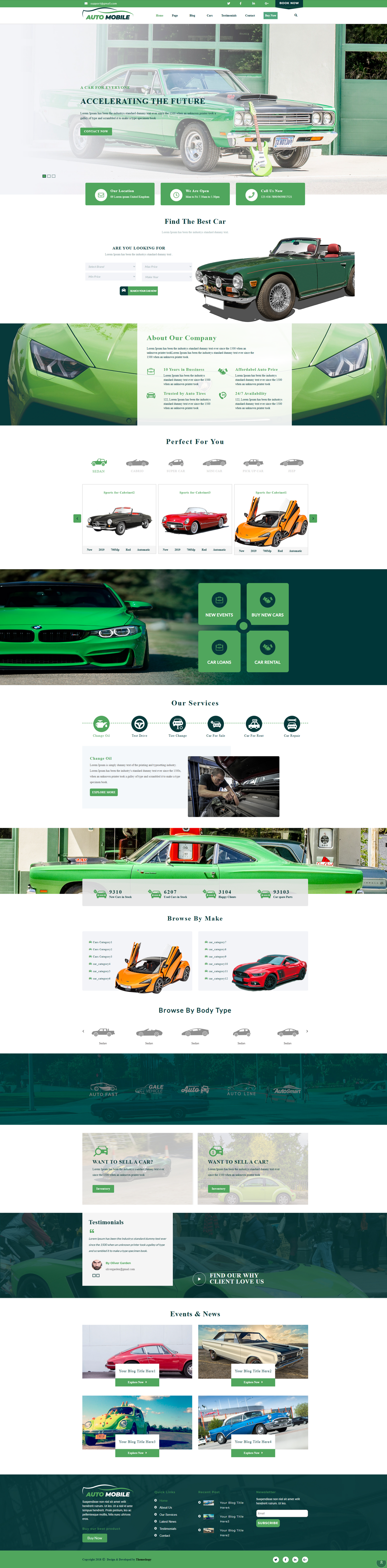 Car Automobile WordPress Theme