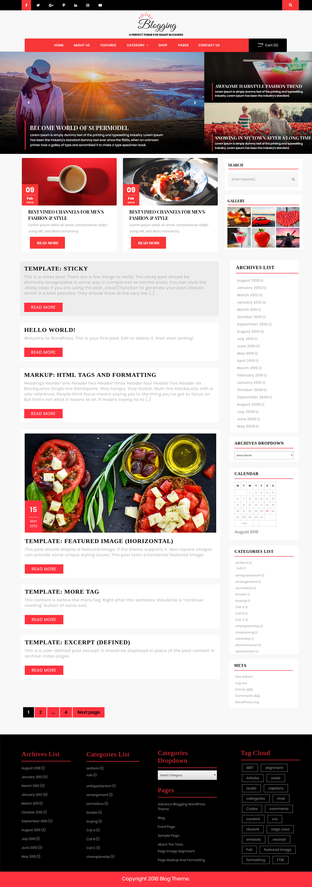 Funblog Themes Best Free Blog WordPress Theme for Bloggers and Writers – Themescaliber