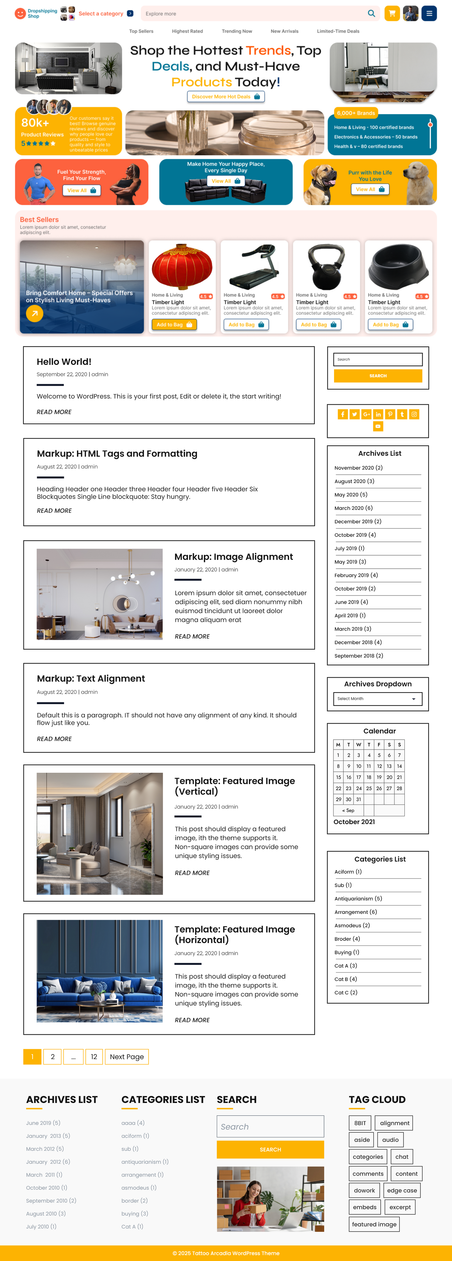 Free Dropshipping WordPress Theme
