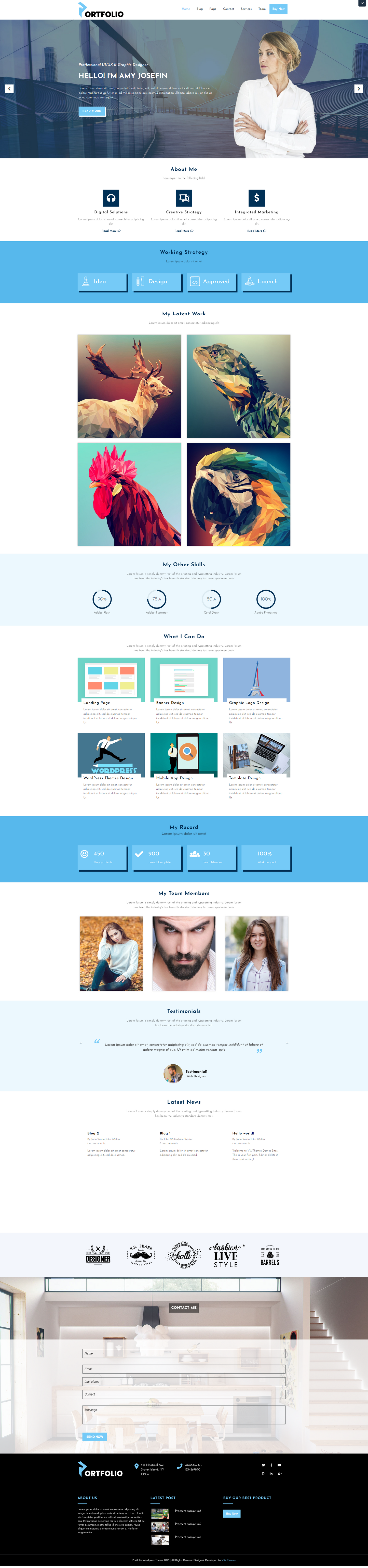 Free WordPress Portfolio Theme
