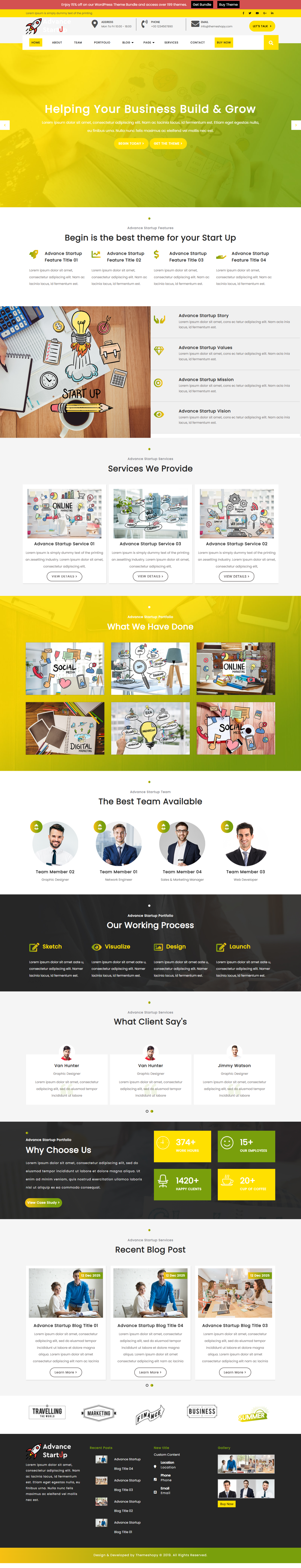Tech Startup WordPress Theme
