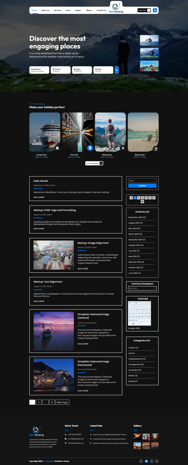 Tour Planner Ebooking