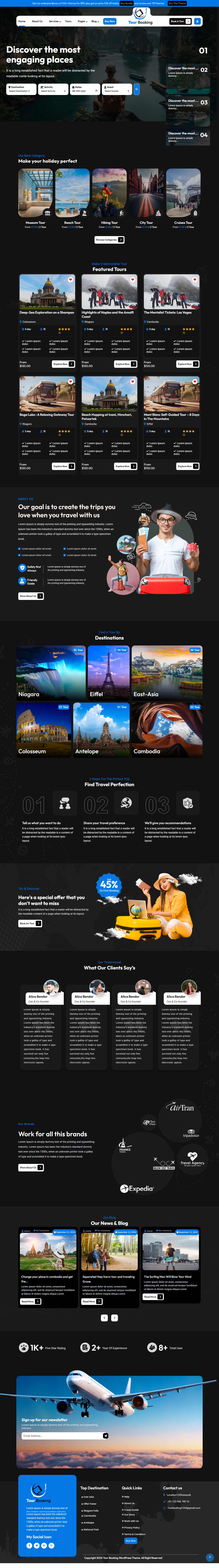 Tour Booking WordPress Theme
