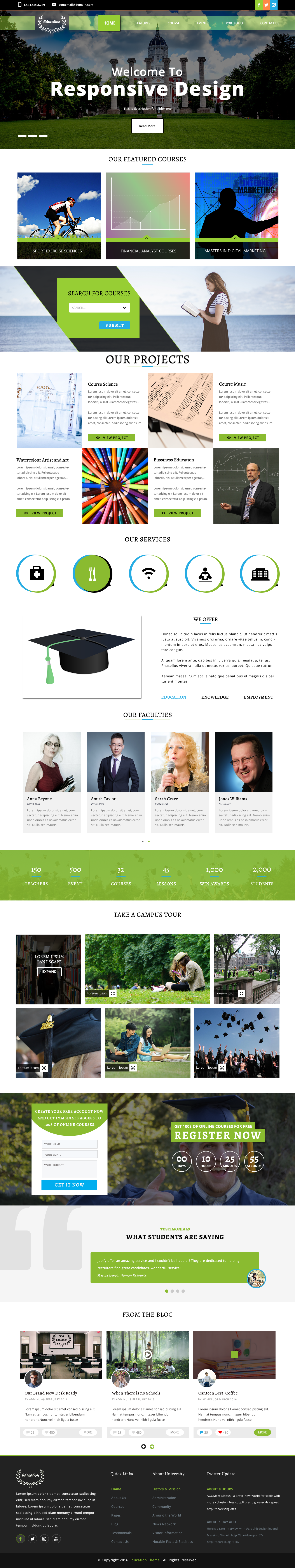 Free Education WordPress Theme
