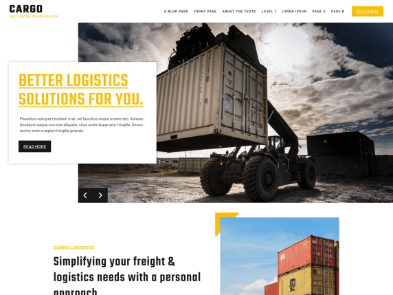 Cargo Lite WordPress Theme