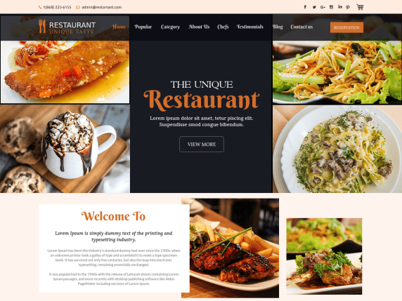 Digi Restaurant WordPress theme