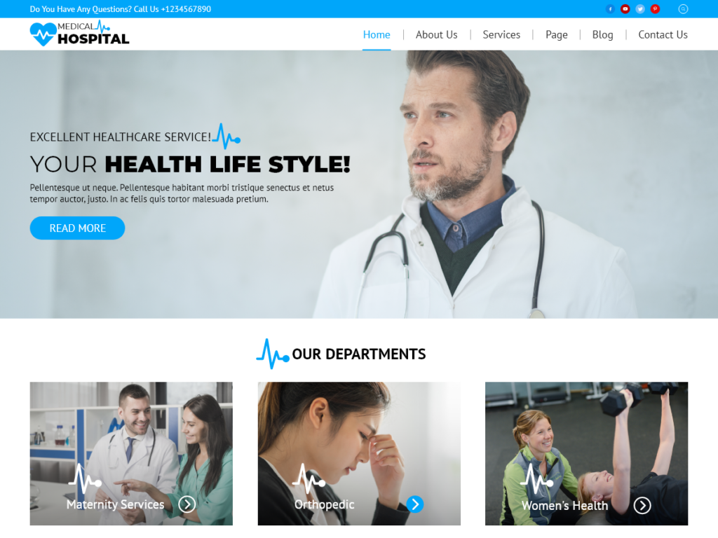 free medical WordPress theme