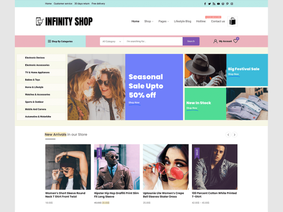Infinity Shop WordPress Themes