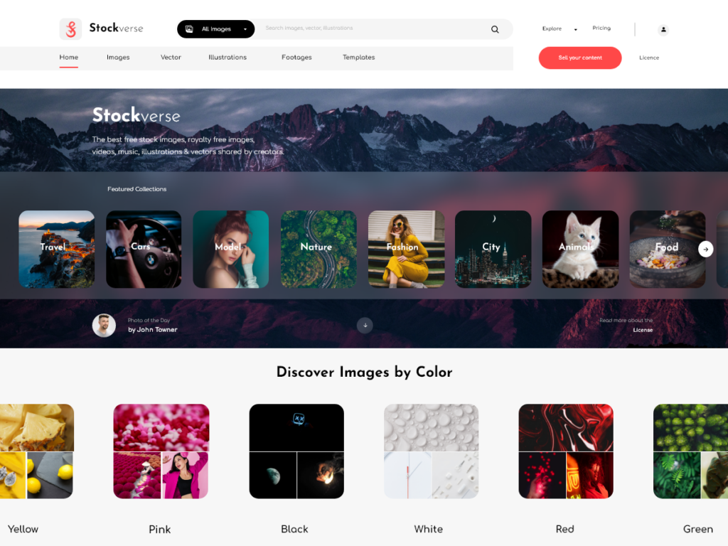 Stock Photography WordPress Theme