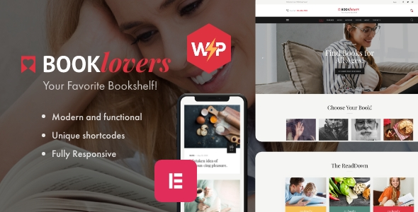 Booklovers - Book Store WordPress Theme