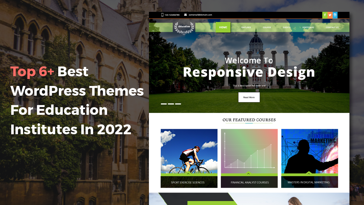 Top 6+ Best WordPress Themes For Education Institutes In 2022 post thumbnail image