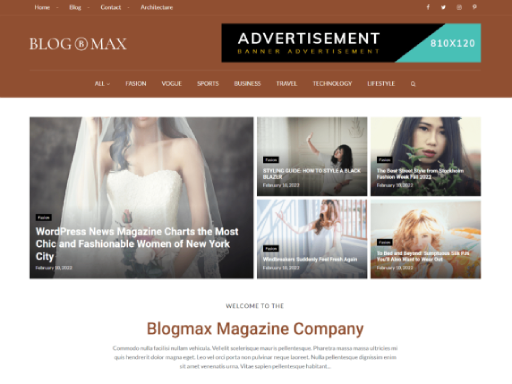 Blog Max News WordPress Theme