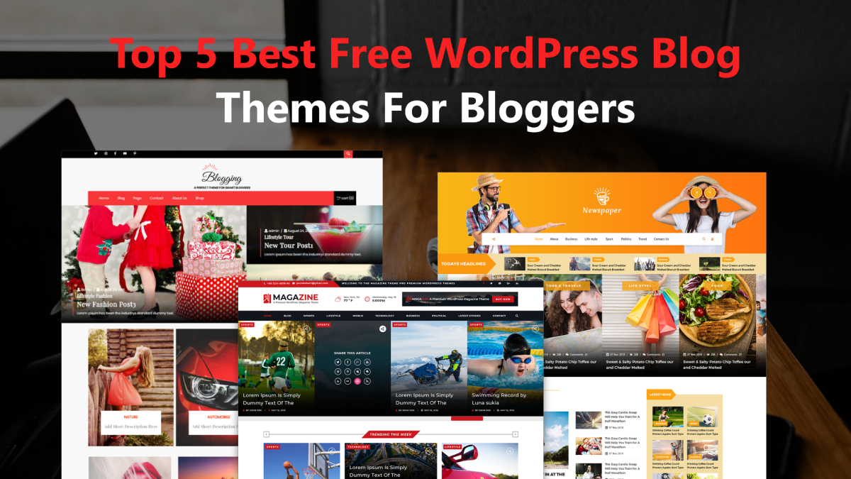 Top 5 Best Free WordPress Blog Themes For Bloggers post thumbnail image