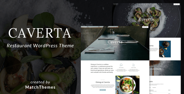 Caverta - Restaurant Cafe WordPress Theme