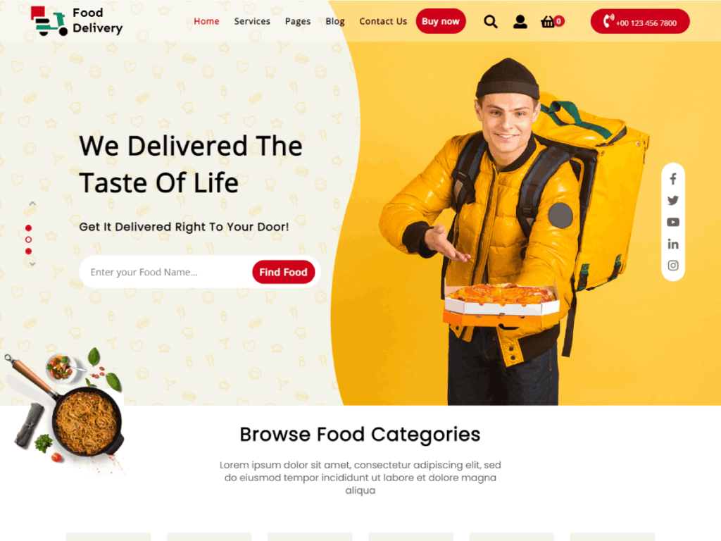 Food Ordering WordPress Theme