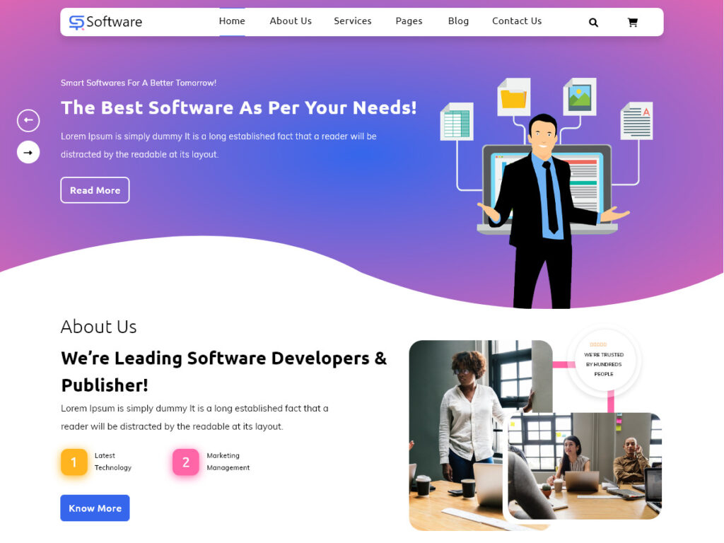 SAAS Software Technology WordPress Theme