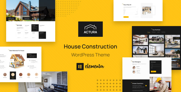actura construction WordPress theme