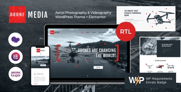 Drone Media | Videography WordPress Theme