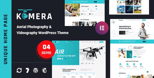 Kemera- Aerial Photography & Videography WordPress Theme: